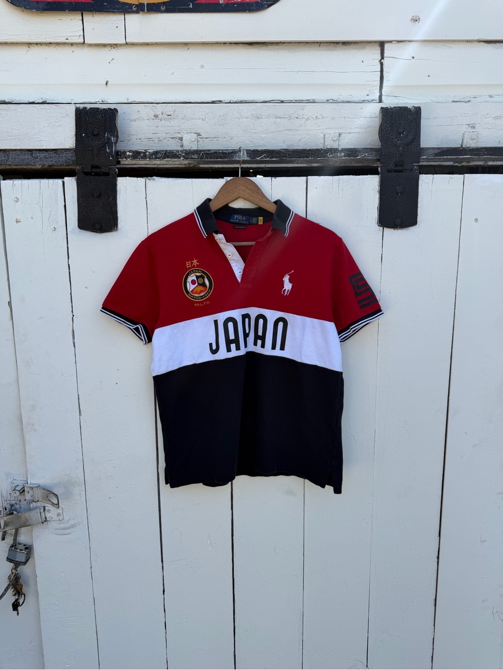 Polo by Ralph Lauren Kids Colorblock 'Japan' Polo - Red White Navy